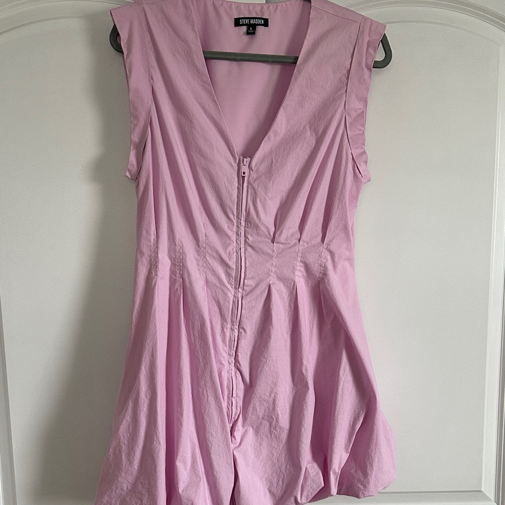Steve Madden Light Pink Zipper Dress